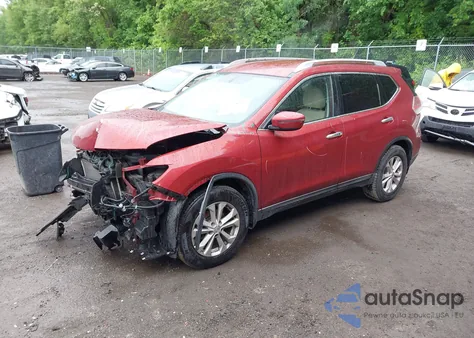 2016 Nissan Rogue Sv из США, поврежденный, VIN KNMAT2MT7GP617442